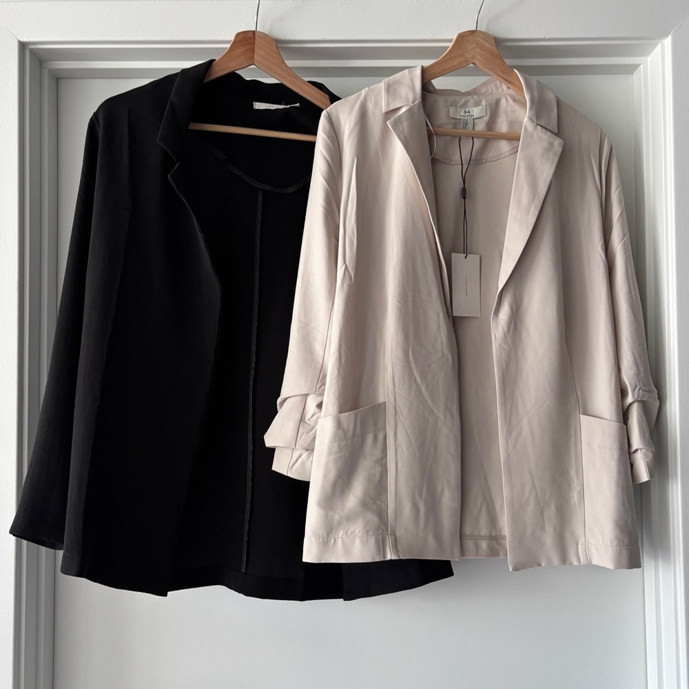 Bundle of 2 Lightweight Blazer Cardigans